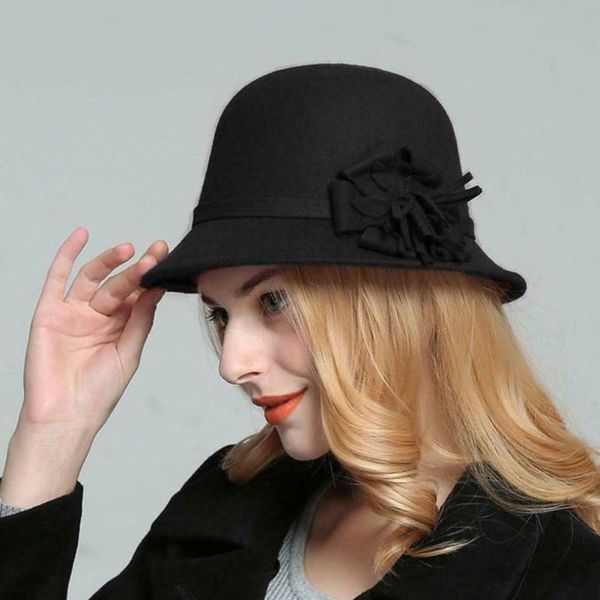 women vintage warm bucket hat wide brim round adults cloche bowler cap autumn winter flower felt fashion elegant imitation wool, Blue;gray
women vintage warm bucket hat wide brim round adults cloche bowler cap autumn winter flower felt fashion elegant imitation wool, Blue;gray
