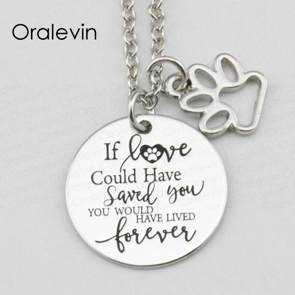 if love could have saved you,you would have lived forever inspirational hand stamped dog lover necklace 22mm #ln2357, Silver
if love could have saved you,you would have lived forever inspirational hand stamped dog lover necklace 22mm #ln2357, Silver