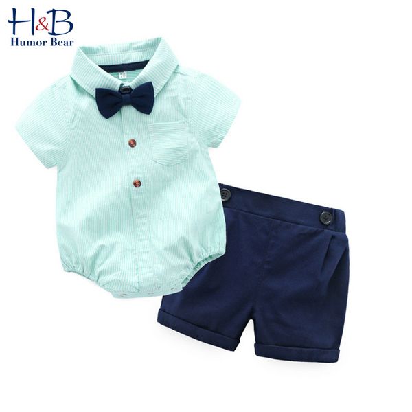 humor bear summer boys clothing sets gentleman lapel stripes jumpsuit t-shirt + shorts+bow boy fashion toddler baby kids clothes, White
humor bear summer boys clothing sets gentleman lapel stripes jumpsuit t-shirt + shorts+bow boy fashion toddler baby kids clothes, White