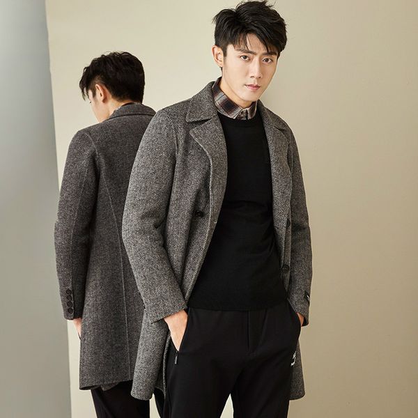 double breasted wool coat spring autumn double-sided long jacket men woolen overcoat new arrival mg-1800033 kj1318, Black
double breasted wool coat spring autumn double-sided long jacket men woolen overcoat new arrival mg-1800033 kj1318, Black