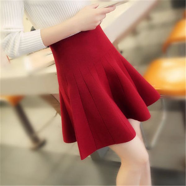autumn and winter 2020 cotton skirt woman knitted elastic high waist mini skirt pleated flared flounce short skirts ladies, Black
autumn and winter 2020 cotton skirt woman knitted elastic high waist mini skirt pleated flared flounce short skirts ladies, Black