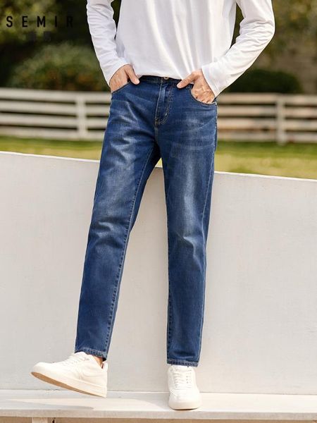 semir jeans men slim feet men autumn new denim trousers thin boys trend ninth points demin pants for man, Blue
semir jeans men slim feet men autumn new denim trousers thin boys trend ninth points demin pants for man, Blue