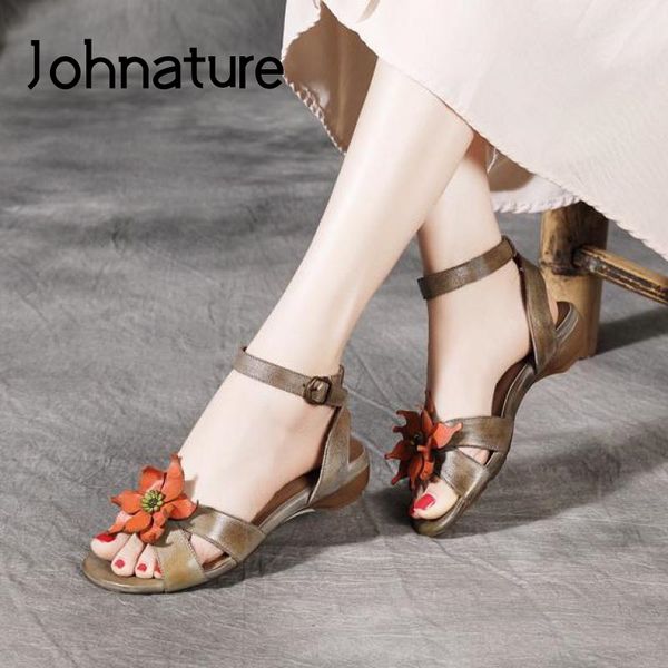 johnature women shoes retro sandals genuine leather 2020 new summer buckle strap flat with casual sewing handmade ladies sandals, Black
johnature women shoes retro sandals genuine leather 2020 new summer buckle strap flat with casual sewing handmade ladies sandals, Black