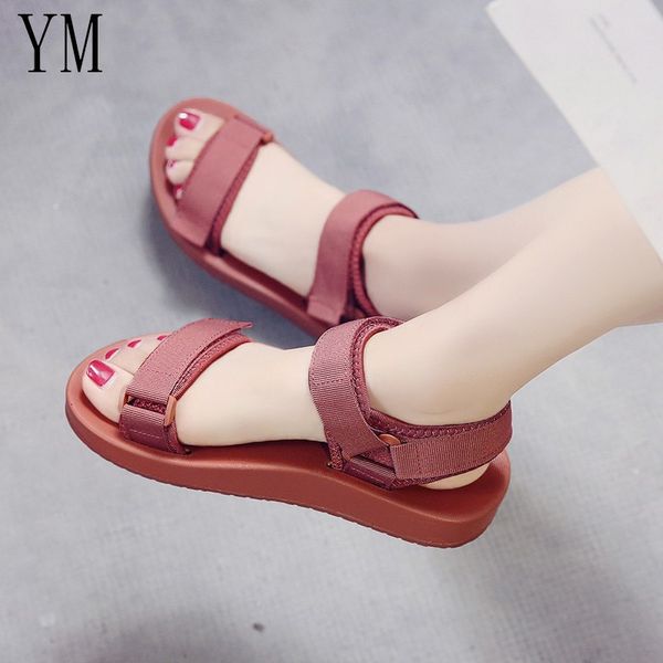 2 colour sandals women shoes gladiator open toe hook & loop soft jelly sandals female casual women's flat platform beach shoes y200620, Black
2 colour sandals women shoes gladiator open toe hook & loop soft jelly sandals female casual women's flat platform beach shoes y200620, Black