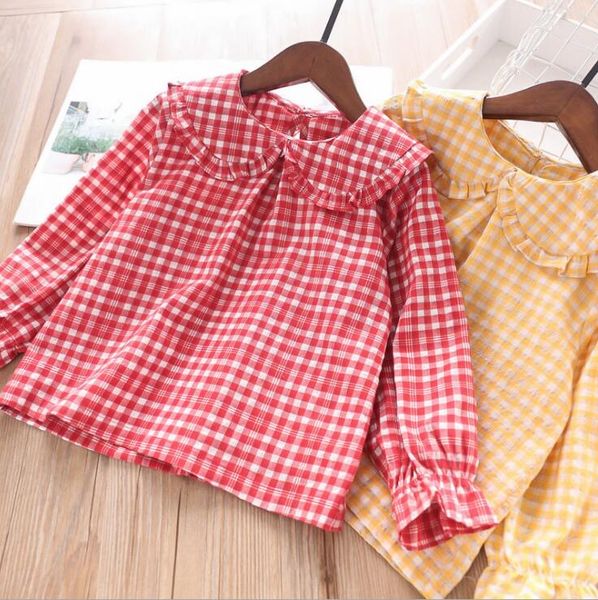 2020 new girls plaid shirt full sleeve fashion girls blouse 2-7 years hj984, White;black 
2020 new girls plaid shirt full sleeve fashion girls blouse 2-7 years hj984, White;black