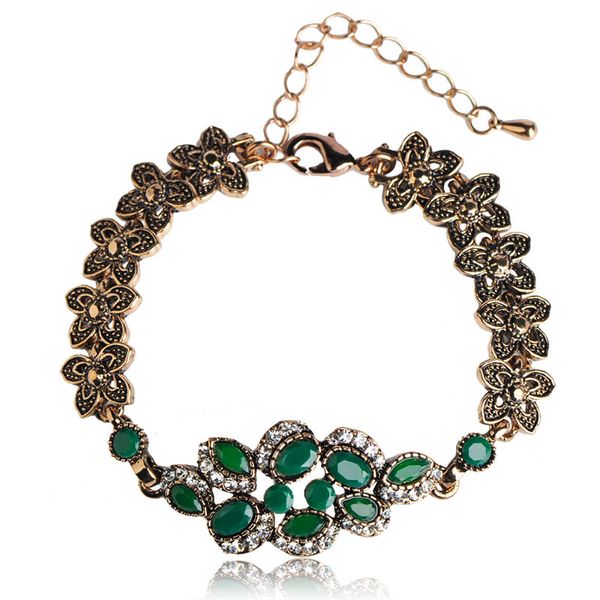 blucome turkish style green bracelet multicolor flower resin jewelry women wedding banquet party retro hand decoration gifts, Black
blucome turkish style green bracelet multicolor flower resin jewelry women wedding banquet party retro hand decoration gifts, Black
