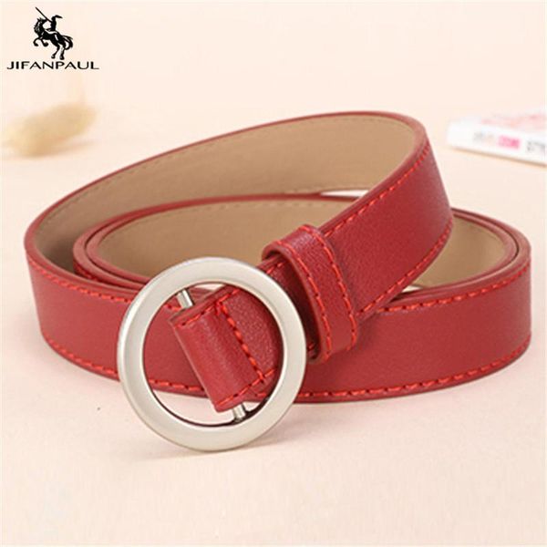jifanpaul women leather belt round metal needleless buckle belt femalecasual jeans wild punk fashion vintage, Black;brown
jifanpaul women leather belt round metal needleless buckle belt femalecasual jeans wild punk fashion vintage, Black;brown