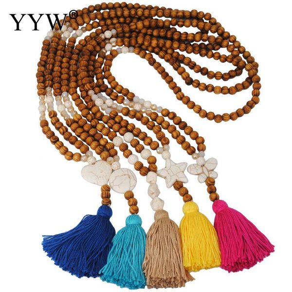ethnic women multicolor tassel wood sweater necklace with cotton thread fringe sead beads vintage long chain bohemian style, Silver
ethnic women multicolor tassel wood sweater necklace with cotton thread fringe sead beads vintage long chain bohemian style, Silver