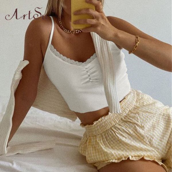 streetwear lace patchwork summer solid white tank women fashion ribbed knit camisole casual white crop club
streetwear lace patchwork summer solid white tank women fashion ribbed knit camisole casual white crop club