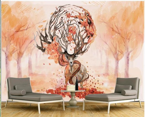 3d wallpaper custom p mural on the wall european hand-painted elk landscape tv background home decor wallpaper for living room
3d wallpaper custom p mural on the wall european hand-painted elk landscape tv background home decor wallpaper for living room