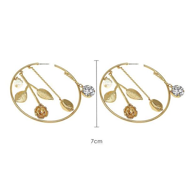 modern fringed leaves circle earrings temperament personality wild atmospheric earrings j190625, Golden
modern fringed leaves circle earrings temperament personality wild atmospheric earrings j190625, Golden