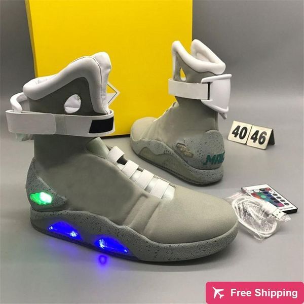 2020 air mag back to the future 2 light up shoes boots for men grey red black with box and telecontroller marty mcfly 's led sho
2020 air mag back to the future 2 light up shoes boots for men grey red black with box and telecontroller marty mcfly 's led sho