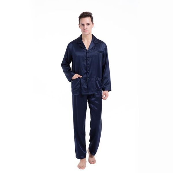 men's classic 100% real silk 19 momme long sleeve lounge soft comfortable pajama set sleepwear pajamas for men
men's classic 100% real silk 19 momme long sleeve lounge soft comfortable pajama set sleepwear pajamas for men