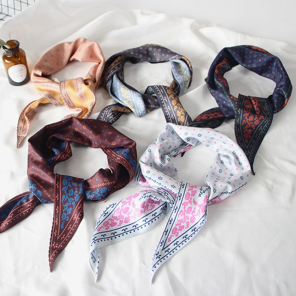 18 patterns print scarf for women head bandage silk-like ladies festival handkerchief shawls 35*120cm foulard scarves, Blue;gray
18 patterns print scarf for women head bandage silk-like ladies festival handkerchief shawls 35*120cm foulard scarves, Blue;gray