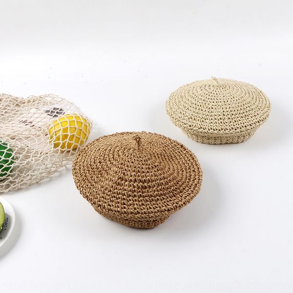 handmade spring and summer new straw woven fresh solid color korean style sweet all-match beret beret travel parent-child hat, Yellow
handmade spring and summer new straw woven fresh solid color korean style sweet all-match beret beret travel parent-child hat, Yellow