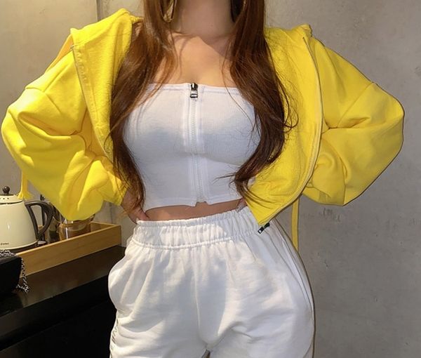 spring and summer new women's thin navel zipper coat candy color hooded candy jacket long sleeve jacket overcome, Black;brown
spring and summer new women's thin navel zipper coat candy color hooded candy jacket long sleeve jacket overcome, Black;brown