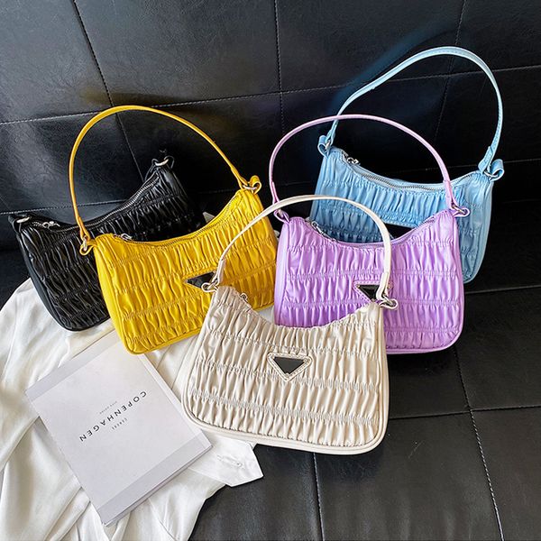 2020 luxury tote bags for women candy color summer underarm bag nylon purses and handbag retro shoulder bag pleated female bolsa
2020 luxury tote bags for women candy color summer underarm bag nylon purses and handbag retro shoulder bag pleated female bolsa