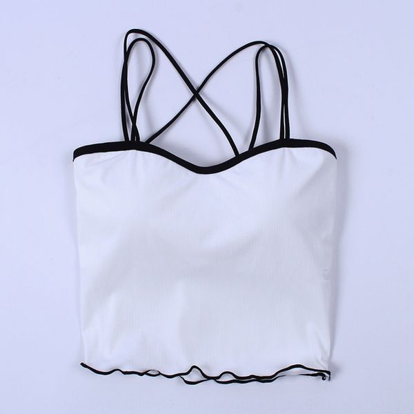 camisole black base women's outer wear spring and summer women's slim-fit shirt coat shirt navel sleeveless inner top, White
camisole black base women's outer wear spring and summer women's slim-fit shirt coat shirt navel sleeveless inner top, White