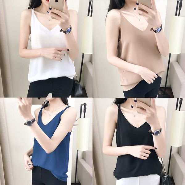 bs9sh 2020 summer new v-neck chiffon vest strap women's korean style outer wear base shirt loose large size sleeveless camisole vest to, Camo
bs9sh 2020 summer new v-neck chiffon vest strap women's korean style outer wear base shirt loose large size sleeveless camisole vest to, Camo