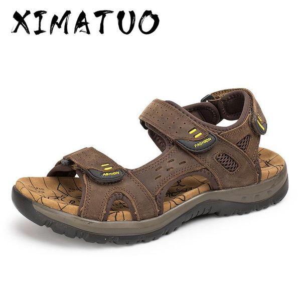 merkmak genuine leather summer men outdoor sandals beach casual shoes sandals quick dry protective walking shoes large size, Black
merkmak genuine leather summer men outdoor sandals beach casual shoes sandals quick dry protective walking shoes large size, Black