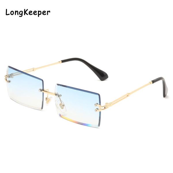 fashion small rectangle sunglasses women rimless square sun glasses for women 2020 summer style female uv400 clear blue lens, White;black
fashion small rectangle sunglasses women rimless square sun glasses for women 2020 summer style female uv400 clear blue lens, White;black
