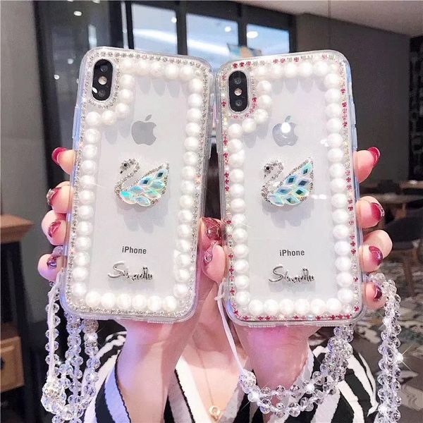 suitable for samsung s10 frame pearl with diamond crystal swan phone case
suitable for samsung s10 frame pearl with diamond crystal swan phone case