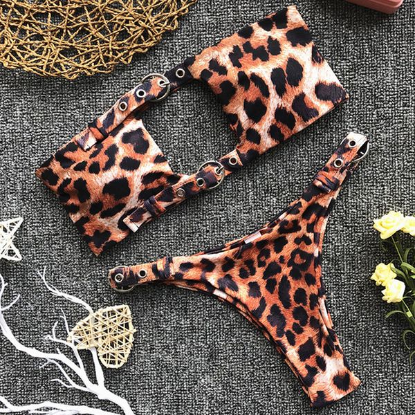 leopard bikini 2020 brazilian swimwear female buckle swimsuit women hollow out two pieces bikini set push up suit, White;black
leopard bikini 2020 brazilian swimwear female buckle swimsuit women hollow out two pieces bikini set push up suit, White;black