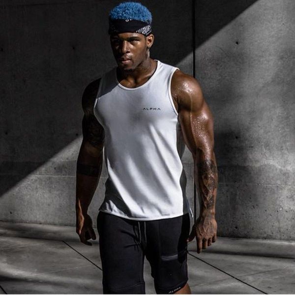2020 running sports vest 100%cotton summer new men's fitness sleeveless shirt bjj, White;black
2020 running sports vest 100%cotton summer new men's fitness sleeveless shirt bjj, White;black
