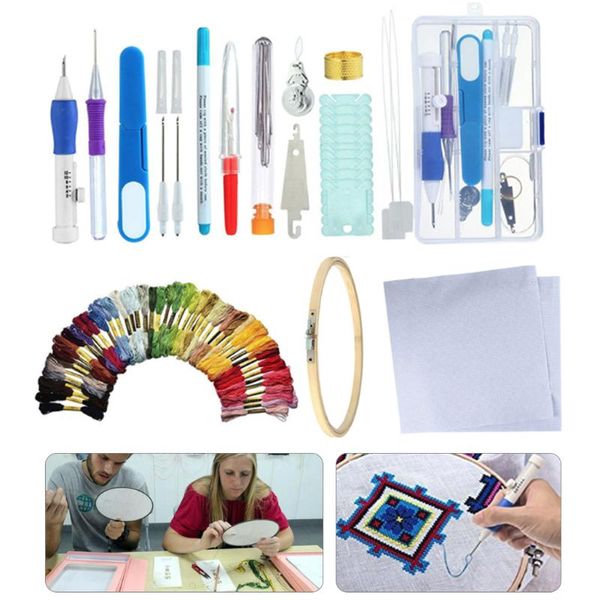 chinese cross stitch kit embroidery needlework sets punch needles poking diy crossstitch knitting art handmaking with thread, Black
chinese cross stitch kit embroidery needlework sets punch needles poking diy crossstitch knitting art handmaking with thread, Black