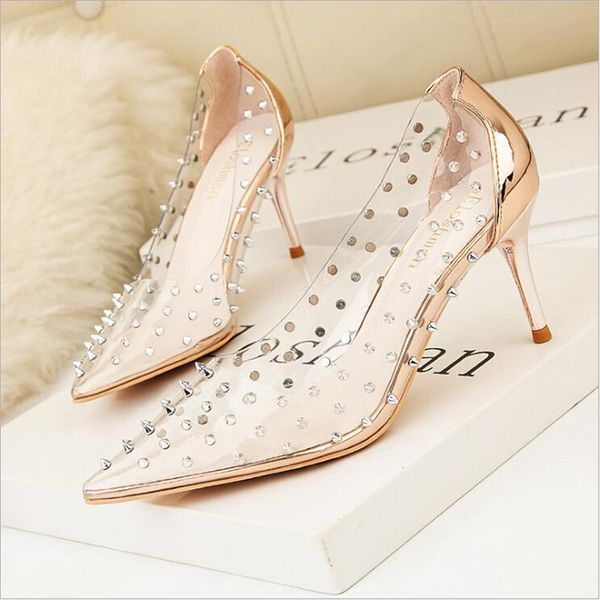 fashion celebrity women pumps high heeled lady evening party sandals with rivet crystal transparent wedding shoes sandal, Black
fashion celebrity women pumps high heeled lady evening party sandals with rivet crystal transparent wedding shoes sandal, Black