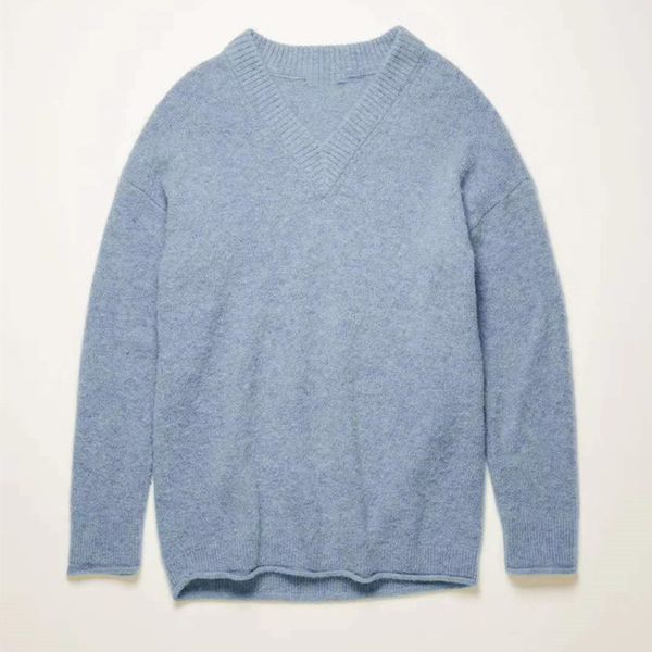women v-neck knitted sweater autumn winter female long sleeve knitwear pullover 2020 new, White;black
women v-neck knitted sweater autumn winter female long sleeve knitwear pullover 2020 new, White;black
