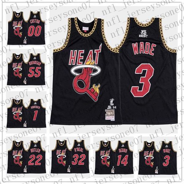 men dj khaled x miami heat another 3# dwyane wade 32# shaquille o'neal 55# duncan robinson limited edition nba jers, Black
men dj khaled x miami heat another 3# dwyane wade 32# shaquille o'neal 55# duncan robinson limited edition nba jers, Black