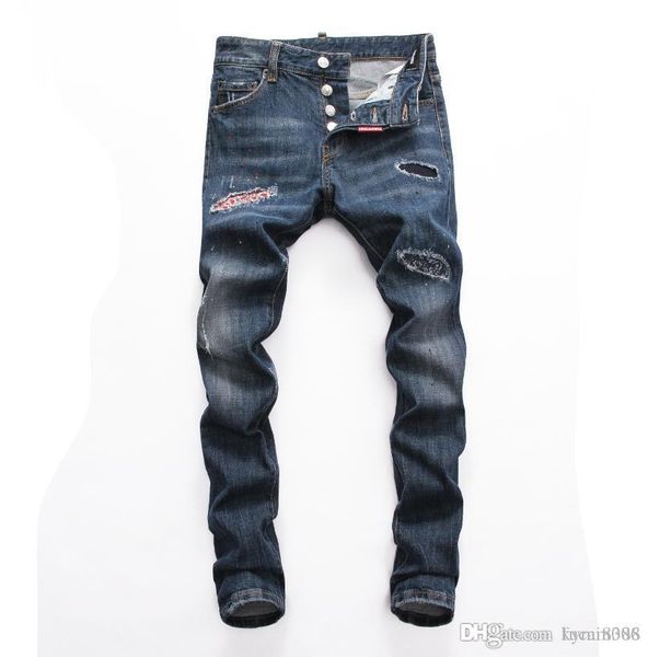d2019 fashion new style brand men's denim jean embroidery pants holes men pencil pants bull-puncher knickers beach pants d, Blue
d2019 fashion new style brand men's denim jean embroidery pants holes men pencil pants bull-puncher knickers beach pants d, Blue
