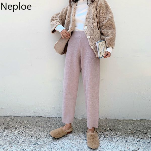 neploe knitted harem pants women stretch high waisted ankle trousers 2020 autumn winter korean solid fashion pants femme 4d179, Black;white
neploe knitted harem pants women stretch high waisted ankle trousers 2020 autumn winter korean solid fashion pants femme 4d179, Black;white