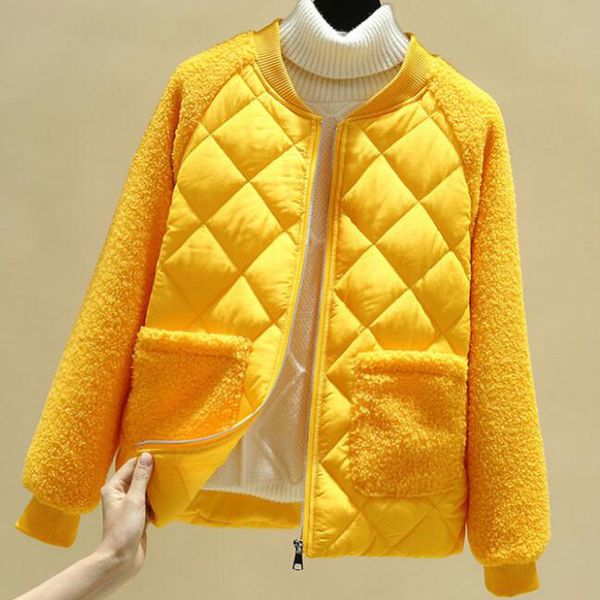 women spring autumn jacket lamb fur parkas short women coats jacket plus size parka mujer slim winter parkas m-4xl d72405, Black
women spring autumn jacket lamb fur parkas short women coats jacket plus size parka mujer slim winter parkas m-4xl d72405, Black