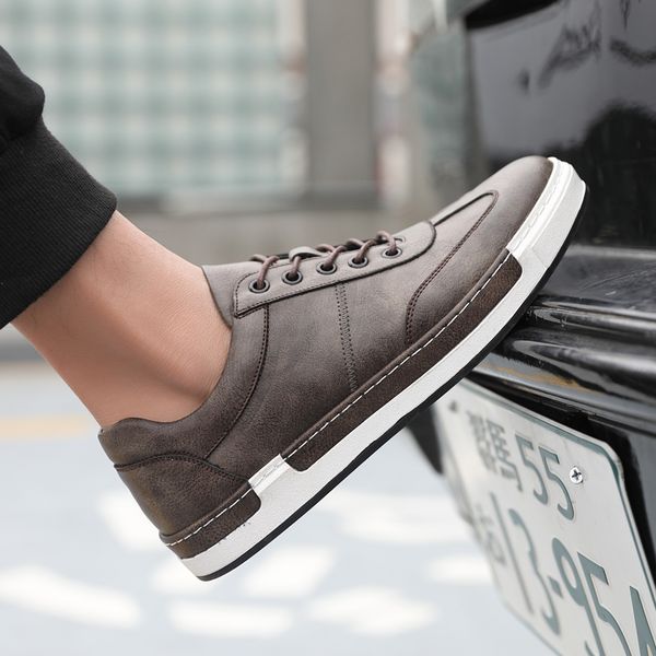 bimuduiyu men fashion handmade casual shoes big size 38-48 sneakers for men outdoor leather lace up footwear men's flat shoes, Black
bimuduiyu men fashion handmade casual shoes big size 38-48 sneakers for men outdoor leather lace up footwear men's flat shoes, Black