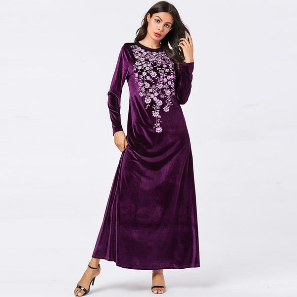 plus size vestido mujer 2019 winter long sleeve maxi embroidery velvet dress for women dresses robe grande taille femme elbise
plus size vestido mujer 2019 winter long sleeve maxi embroidery velvet dress for women dresses robe grande taille femme elbise