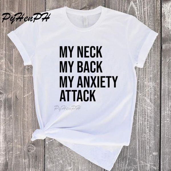 kuakuayu my neck my back anxiety attacks graphic t shirts short sleeve funny letter printed tshirt women ulzzang top, White
kuakuayu my neck my back anxiety attacks graphic t shirts short sleeve funny letter printed tshirt women ulzzang top, White