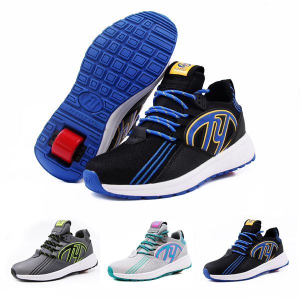 new children heely shoes quality sneakers with wheels light weight student trainers gray blue black sports roller shoe
new children heely shoes quality sneakers with wheels light weight student trainers gray blue black sports roller shoe