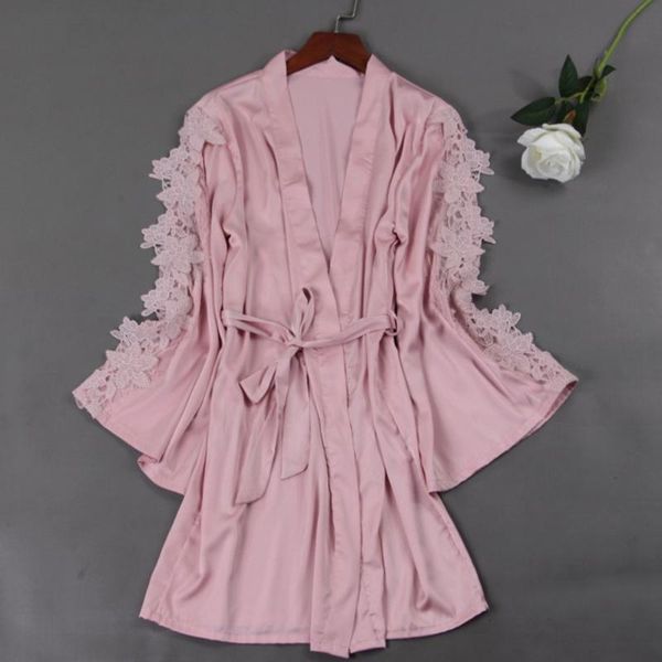 fdfklak women's silk satin robe wedding bathrobe sleepwear black/white summer long sleeve pajamas pink nightgowns, Black;red
fdfklak women's silk satin robe wedding bathrobe sleepwear black/white summer long sleeve pajamas pink nightgowns, Black;red