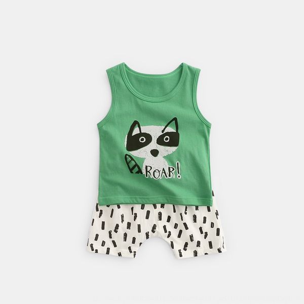 2020 cotton vest suit boys' and girls' sleeveless vest children's clothing shorts two-piece set children's wear 
2020 cotton vest suit boys' and girls' sleeveless vest children's clothing shorts two-piece set children's wear