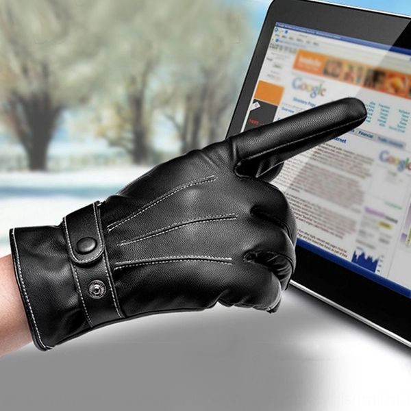 qp0qv touch screen leather and gloves men's genuine leather gloves three white veins autumn and winter pu velvet korean style fashionab
qp0qv touch screen leather and gloves men's genuine leather gloves three white veins autumn and winter pu velvet korean style fashionab