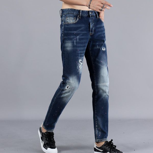 new men's summer thin section, straight-sleeved, stylish, comfortable, and versatile long jeans in 2020, designed by cutting-edge maste, Blue
new men's summer thin section, straight-sleeved, stylish, comfortable, and versatile long jeans in 2020, designed by cutting-edge maste, Blue
