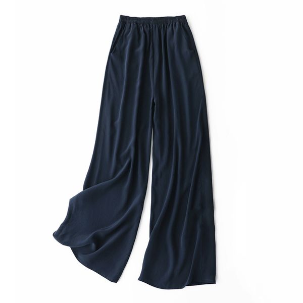 women's silk ankle/maxi wide leg pants casual comfy palazzo high elastic waist red black summer trousers with pockets, Black;white
women's silk ankle/maxi wide leg pants casual comfy palazzo high elastic waist red black summer trousers with pockets, Black;white
