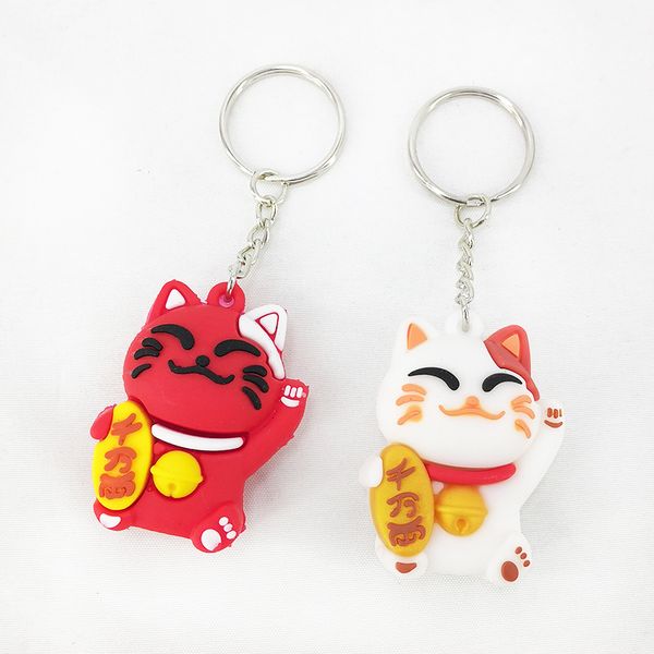 trend new pvc lucky cat cute cat keychain pendant animal doll bag car keychain, Silver
trend new pvc lucky cat cute cat keychain pendant animal doll bag car keychain, Silver