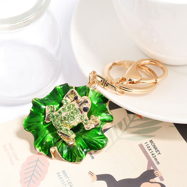 2020xdpqq creative animal series alloy oil lotus leaf frog keychain pendant ornament wholesale, Silver
2020xdpqq creative animal series alloy oil lotus leaf frog keychain pendant ornament wholesale, Silver