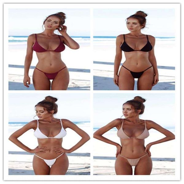 2019 fashion solid color triangle split 2019 bikini fashion solid color triangle bikini split, Black;red
2019 fashion solid color triangle split 2019 bikini fashion solid color triangle bikini split, Black;red