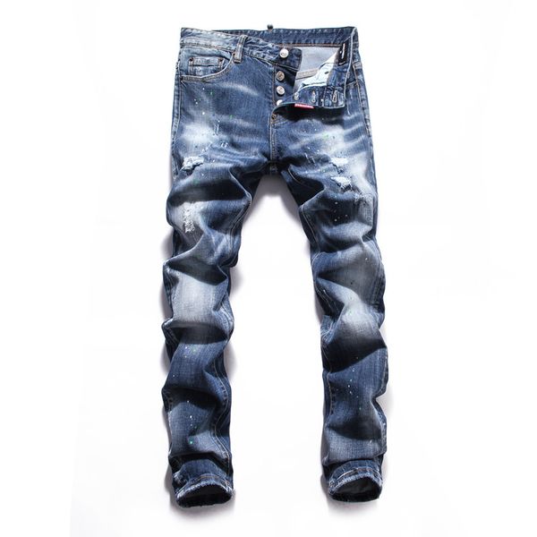 2020 unique mens badge slim fit jeans fashion skinny washed frayed motocycle denim pants hip hop biker denim mens designer sweatpants, Blue
2020 unique mens badge slim fit jeans fashion skinny washed frayed motocycle denim pants hip hop biker denim mens designer sweatpants, Blue