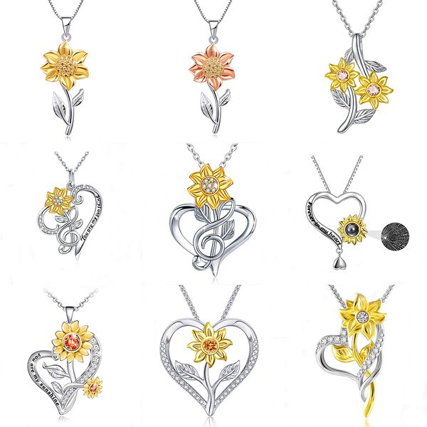 fashion sunflower love heart chain pendant necklace jewelry you are my sunshine adjustable blessings jewelry gift for women daughter wife, Silver
fashion sunflower love heart chain pendant necklace jewelry you are my sunshine adjustable blessings jewelry gift for women daughter wife, Silver