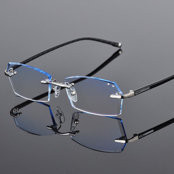 reven jate 58028 alloy rimless diamond cutting man glasses frame optical prescription eyeglasses men eyewear fashion, Black
reven jate 58028 alloy rimless diamond cutting man glasses frame optical prescription eyeglasses men eyewear fashion, Black